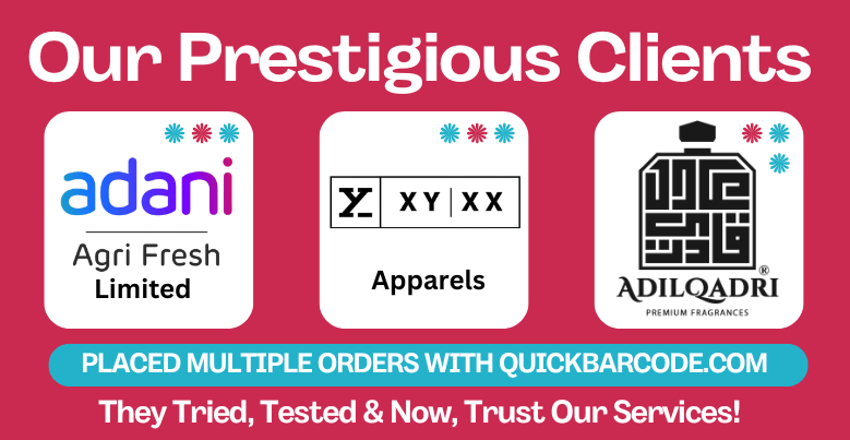 Prestigious Clients of QuickBarcode.com